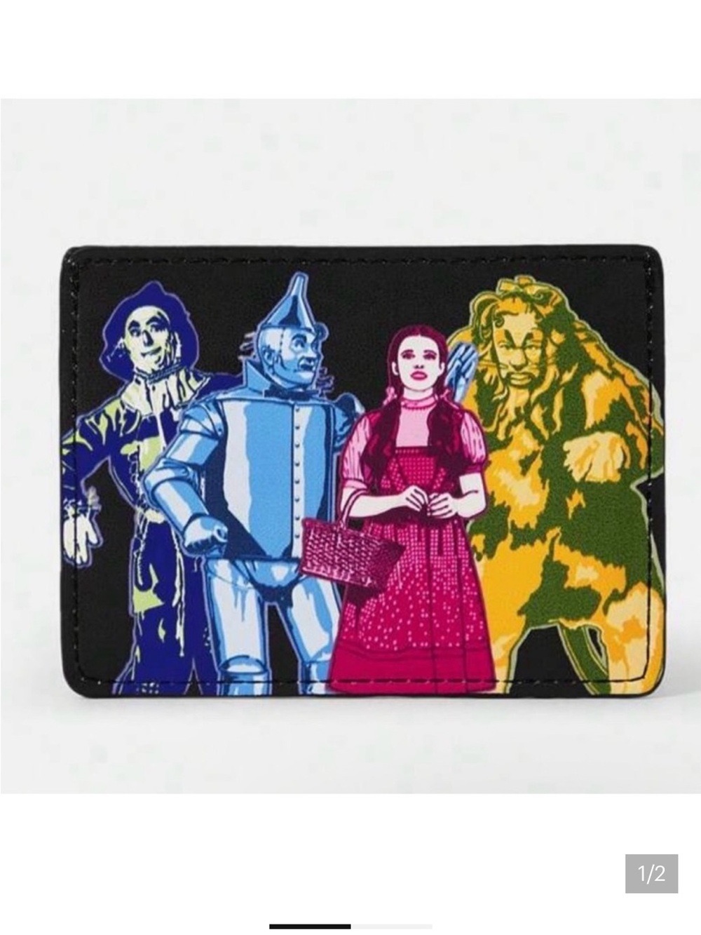 Wizard of Oz Cardholder Wallet NWT Dorothy Tin Man Lion Scarecrow - Picture 2 of 3